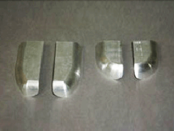 鋁制件去氧化皮、啞光處理前后